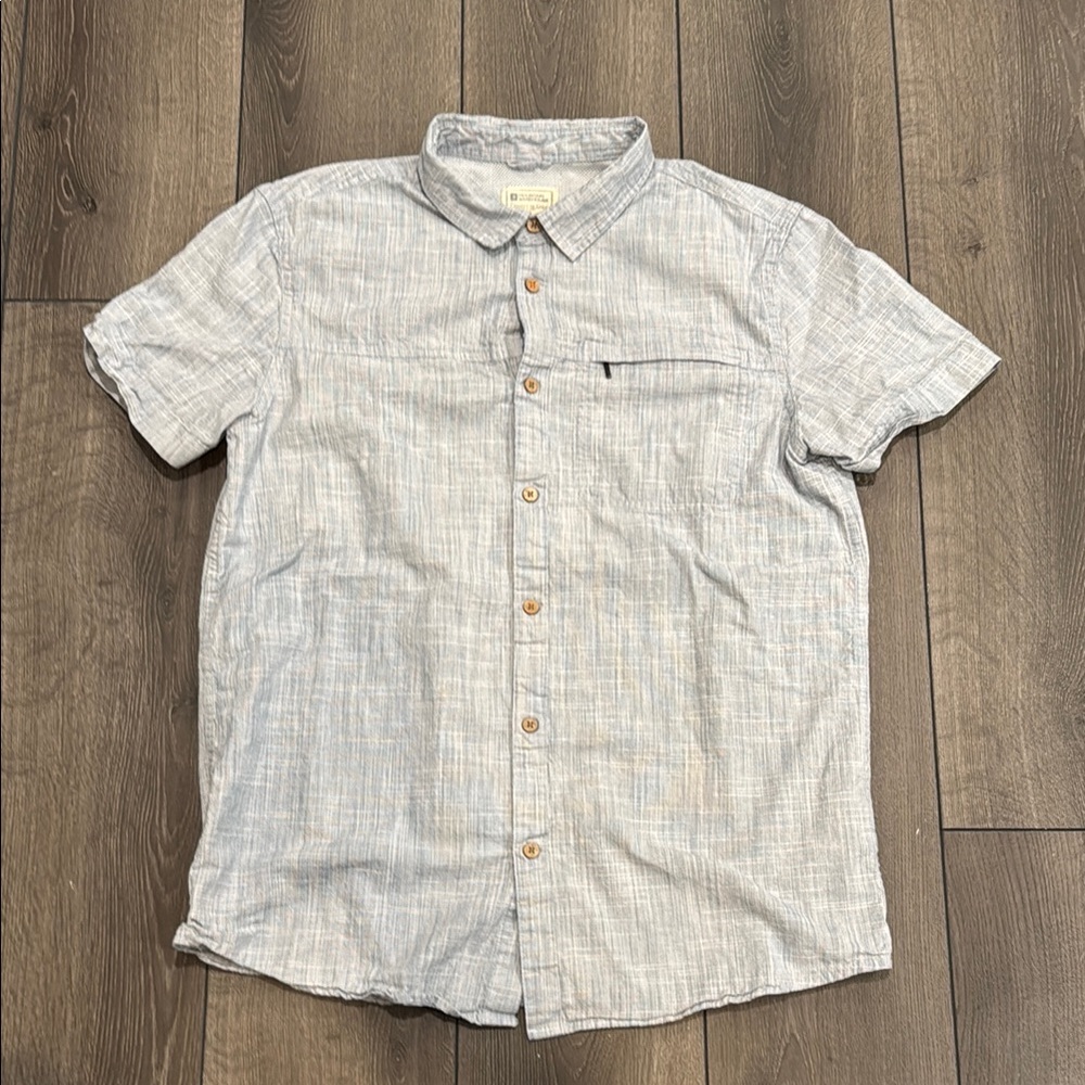 Mountain Warehouse Mens Button Down Short Sleeve Shirt Sz L
